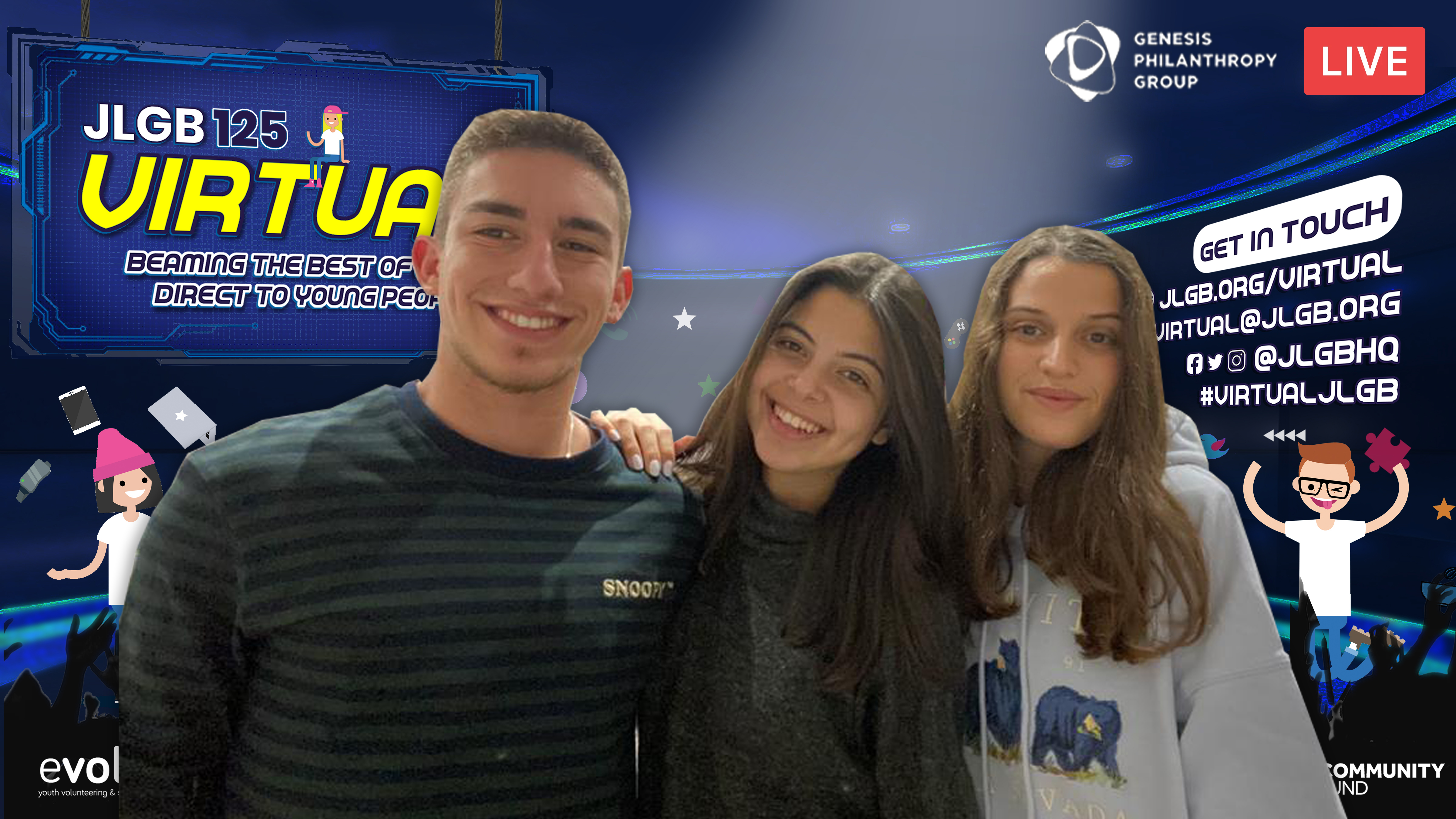 Click to view image gallery JLGB’s New Shinshinim - Tomer, Maayan, Noam